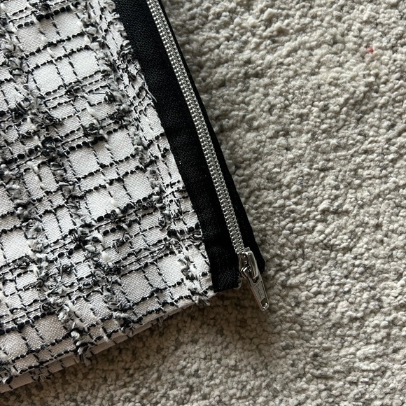 Milly White Tweed Jacket Skirt Suit Set - Picture 7 of 9